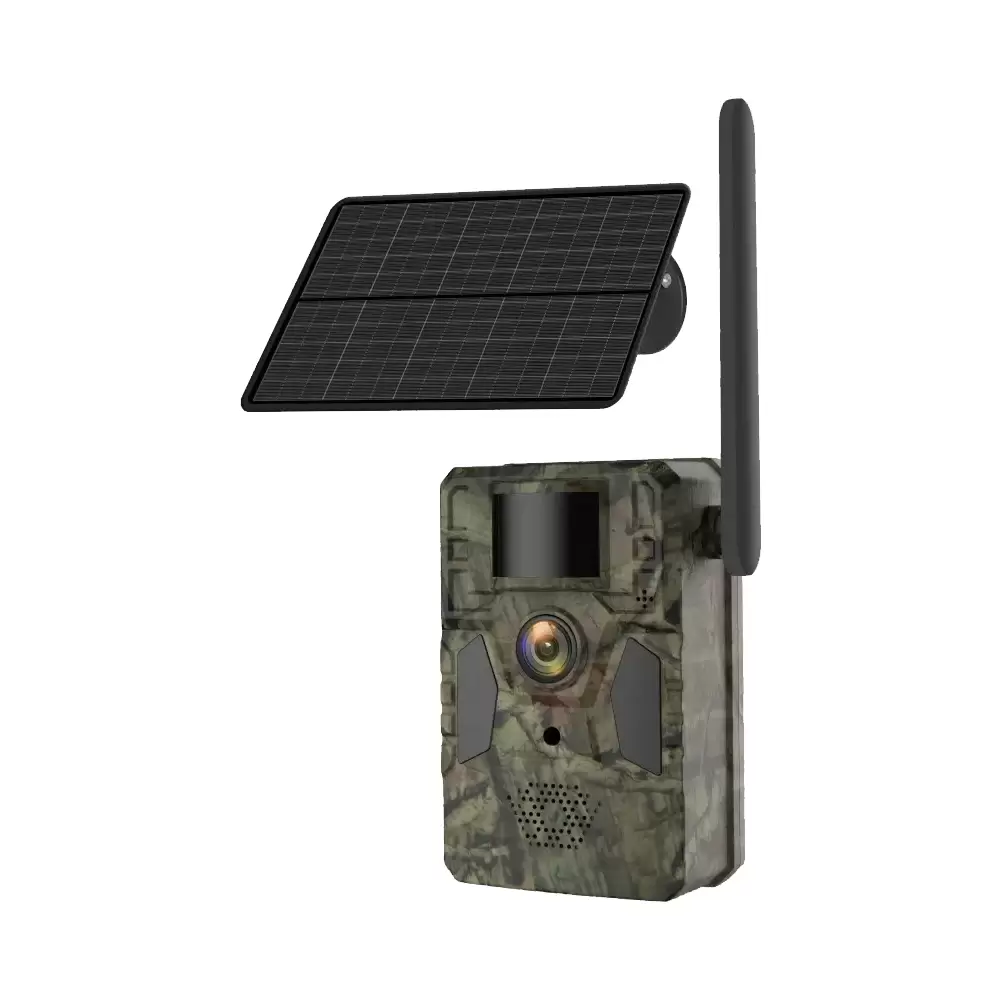 4 MP Full HD 4G Solar Sim Kartlı GPRS+ Black Led Fotokapan IR IP Kamera